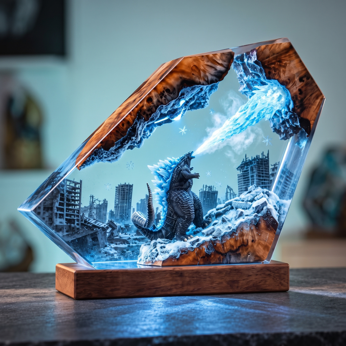 Atomic Monster Resin Lamp - Giant Beast Night Light