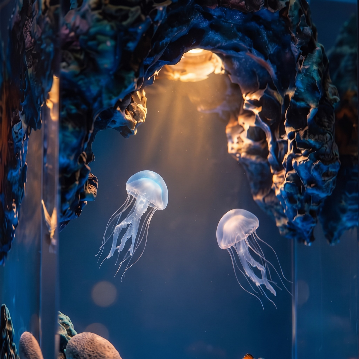 Octopus & Jellyfish Epoxy Resin Night Light