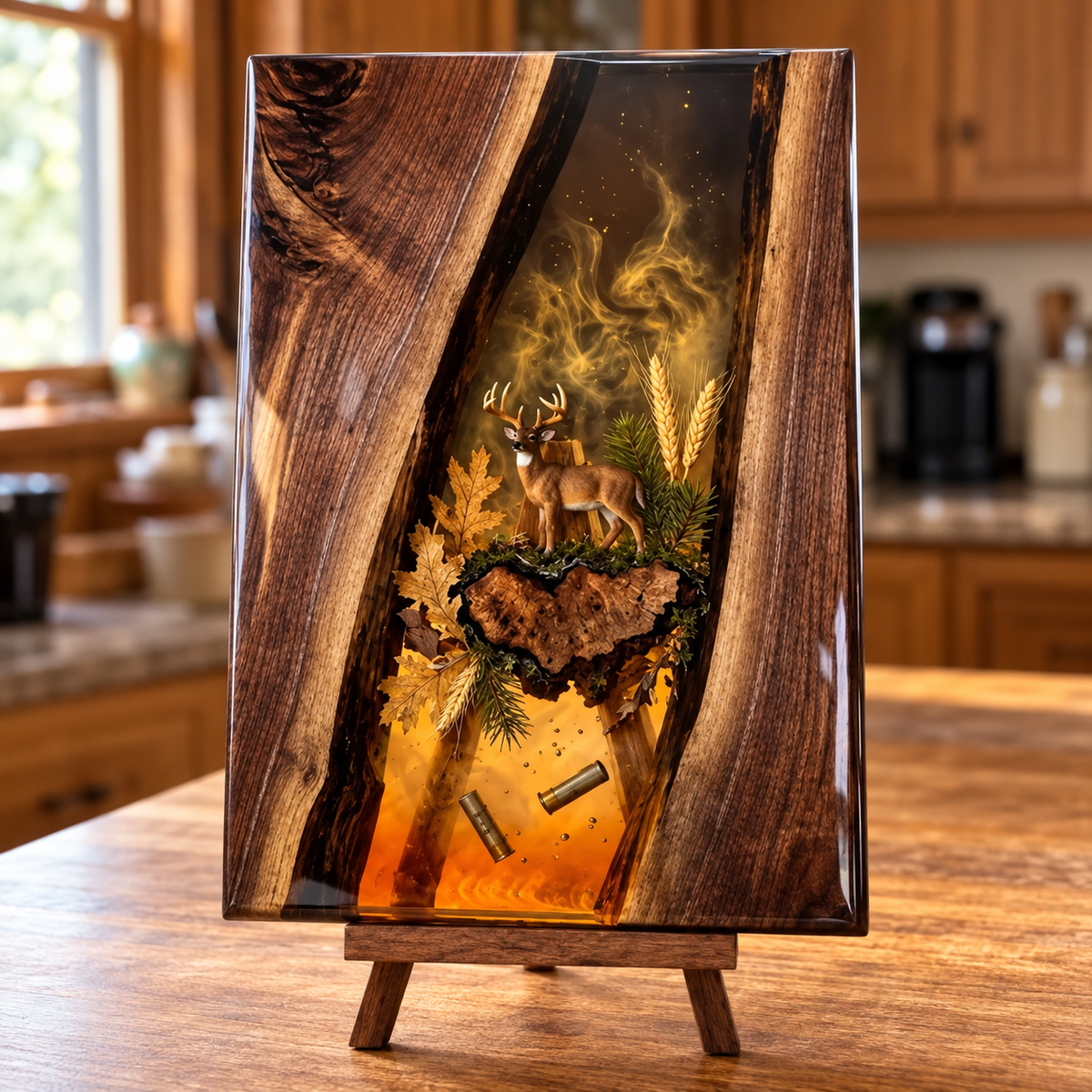 Personalized Deer Resin Board