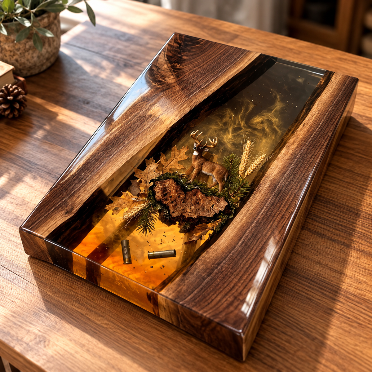 Personalized Deer Resin Board