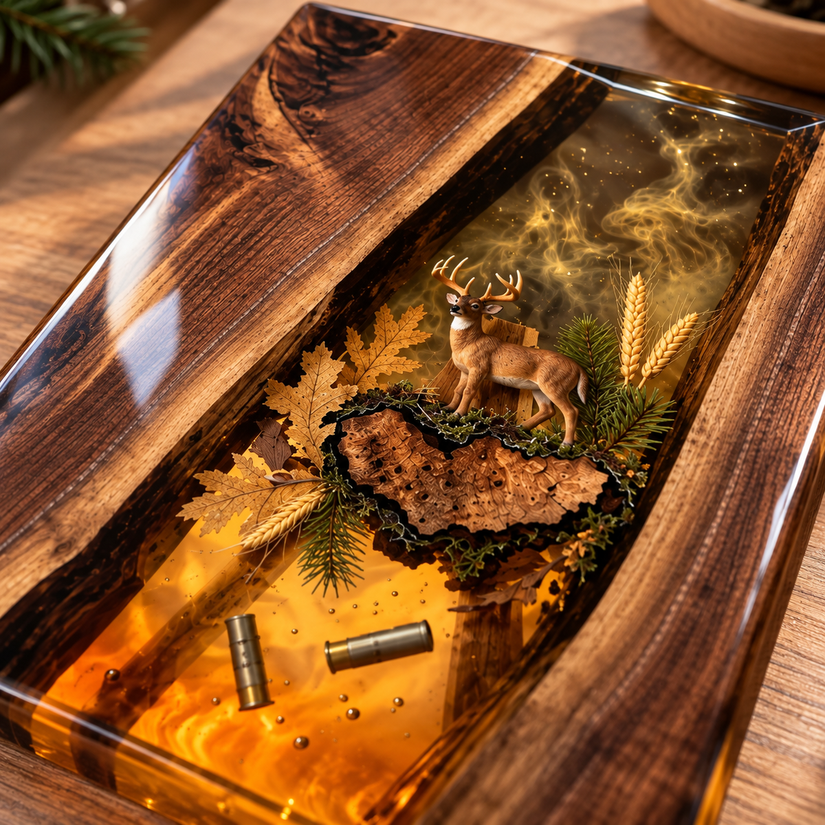 Personalized Deer Resin Board