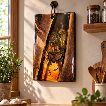 Personalized Deer Resin Board