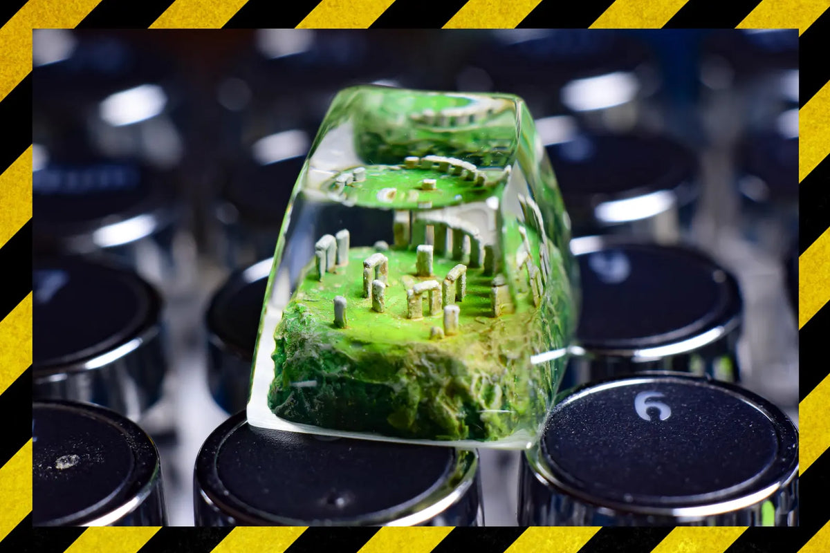 Stonehenge Resin Artisan Keycap, Ancient Wonder Design for Mechanical Keyboard, Handmade Gaming Keycap